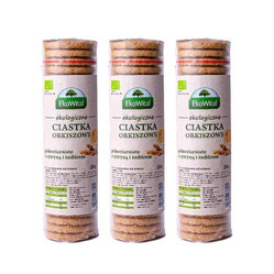 Zestaw: 3x EkoWital − Ciastka orkiszowe pełnoziarniste − 250 g