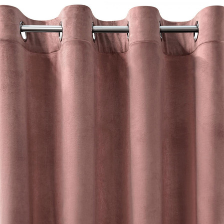 ZASŁONA GOTOWA D91 ROSA 140 X 270 CM CIEMNORÓŻOWY