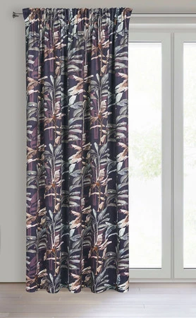 ZASŁONA GOTOWA NIKOL NA TAŚMIE 140 X 270 CM GRAFITOWY