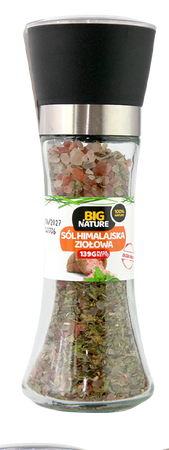 Przyprawa Sól himalajska ziołowa Młynek 139g