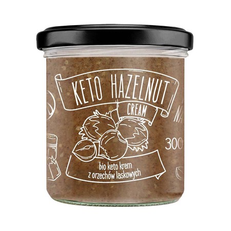 Diet Food − Keto krem z orzechów laskowych z olejem MTC BIO − 300 g