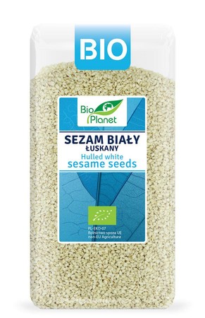 SEZAM BIAŁY ŁUSKANY BIO 400 g - BIO PLANET