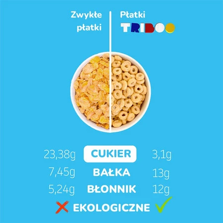 Smileat Triboo, BIO Płatki Śniadaniowe, 300g