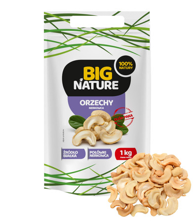 Big Nature Orzechy nerkowca 1kg - Połówki