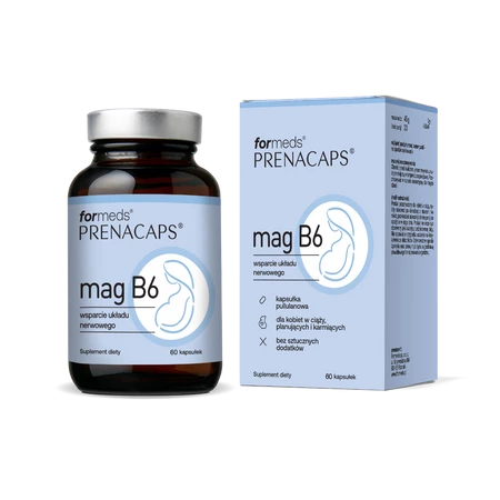 ForMeds Prenacaps Mag B6 Magnez + Witamina B6 vege 60 kaps.