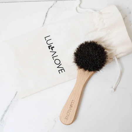 Lullalove, Profesjonalna szczotka do twarzy i szyi - naturalne włosie
