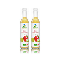 Zestaw: 2x BIO FOOD Ocet jabłkowy niefiltrowany BIO 250ml