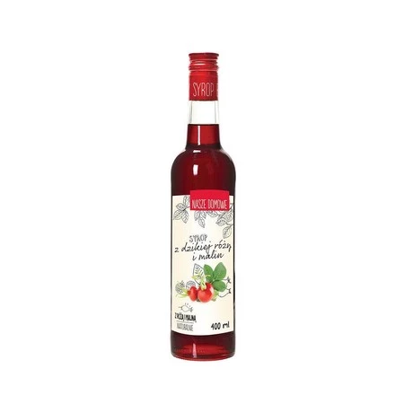 Premium Rosa − Syrop z dzikiej róży i malin − 400 ml