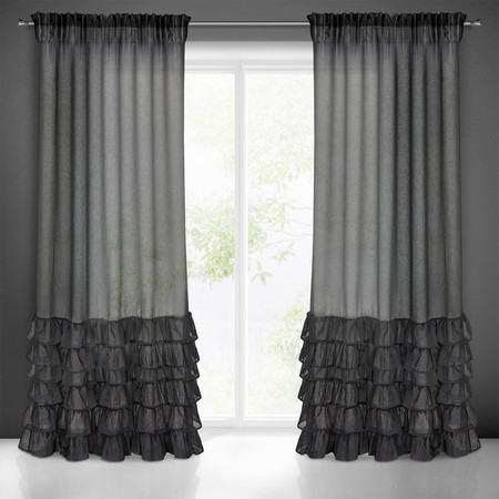 FIRANA GOTOWA DOLLY NA TAŚMIE 140 X 250 CM CZARNY