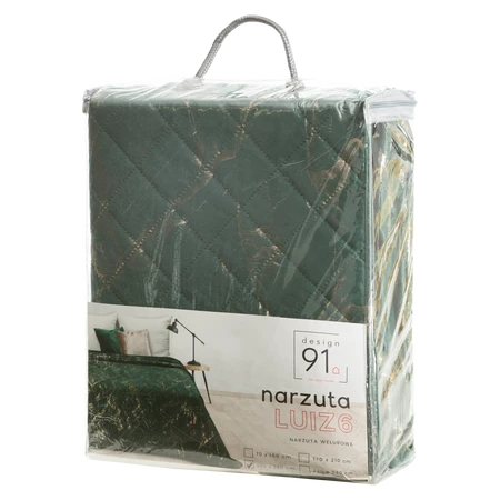 NARZUTA D91 LUIZ 6 170 X 210 CM CIEMNOZIELONY