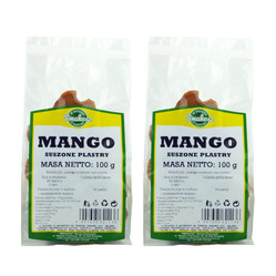 Zestaw: 2x SMAKOSZ Mango suszone plastry 100g