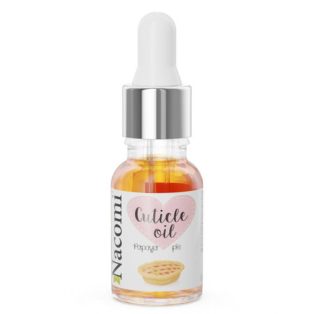 Nacomi - Olejek do pielęgnacji skórek. Świeże ciasto z papają - 15 ml