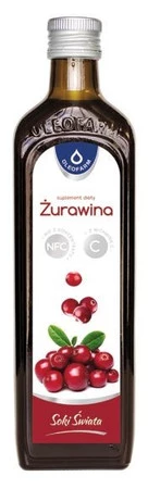 Oleofarm Sok z owoców żurawiny 100% - 490 ml