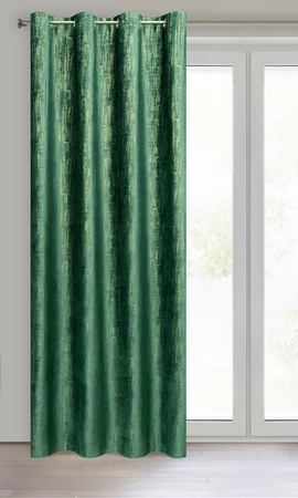ZASŁONA GOTOWA MARSALA 140 X 250 CM CIEMNOZIELONY