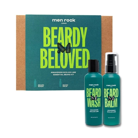 Men Rock Zestaw prezentowy  do brody Duo Awakening Sicilian Lime Beard Kit