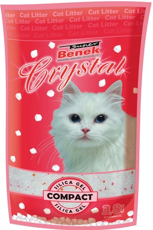 Super BENEK Crystal Compact Żwirek silikonowy 3,8l