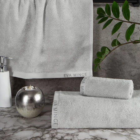 Komplet Ręczników Venus 46 x 36 x 7 cm, Srebrny