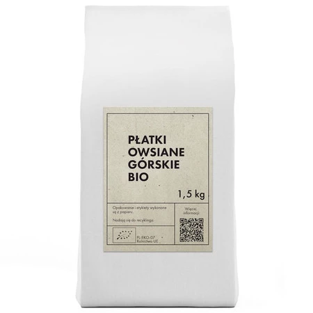 PŁATKI OWSIANE GÓRSKIE BIO 1,5 kg - THE PLANET