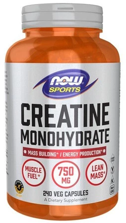 Now Foods Creatine Monohydrate Monohydrat 750mg - 240 kaps. vege