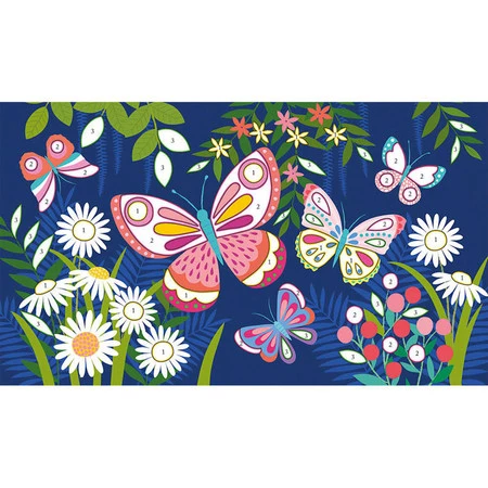 Janod Zestaw kreatywny Fluorescencyjny piasek Motyle 6+