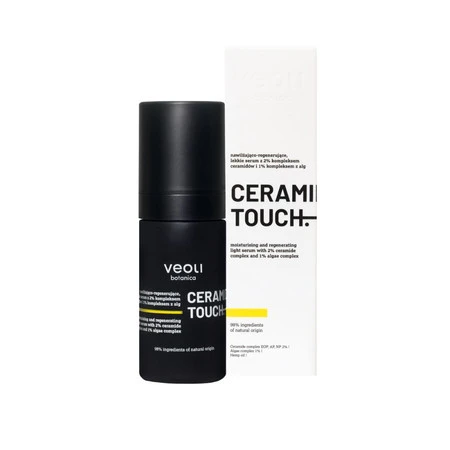 Ceramide Touch nawilżająco-regenerujące lekkie serum z 2% kompleksem ceramidów i 1% kompleksem z alg 30ml