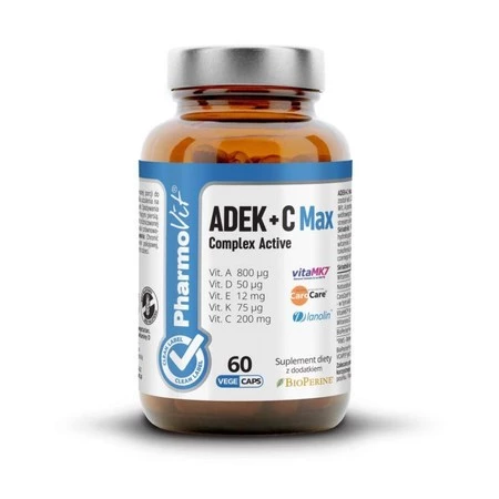 Pharmovit Clean Label ADEK C Max Complex Active 60 kaps.