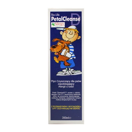 BIOLIFE PETAL CLEANSE™ D Płyn oczyszczający dla psów, zapobiegający alergii u ludzi, 350ml