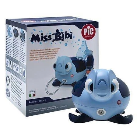 PIC Miss Bibi Żółwik inhalator tłokowy dziecięcy mikrokompresorowy