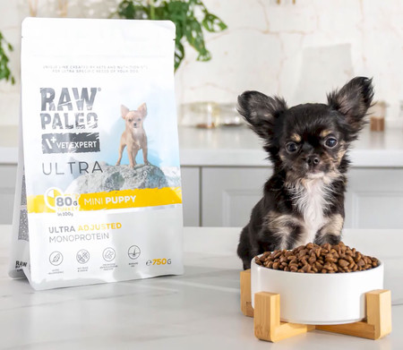 Vet Expert RAW PALEO Mini Puppy Ultra Turkey 750g