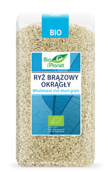 BIO PLANET Ryż okrągły brązowy BIO 500g