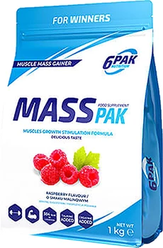 6PAK MASS PAK 1000g RASPBERRY