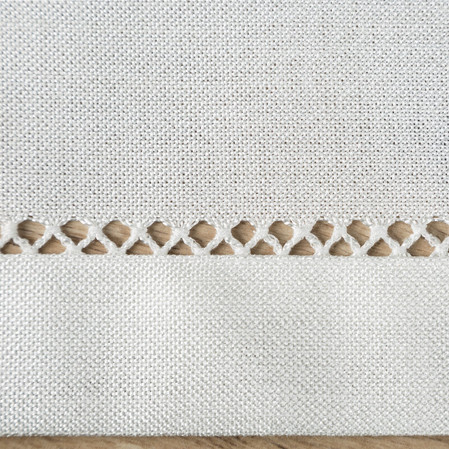 OBRUS EMILY 40 X 180 CM BIAŁY