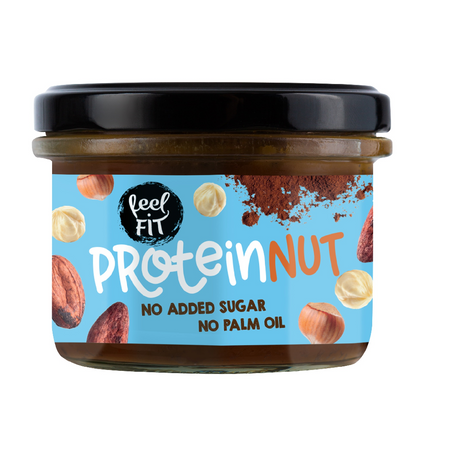 Zestaw 2x Feel FIT − Proteinowy krem z orzechami laskowymi i kakao − 200 g