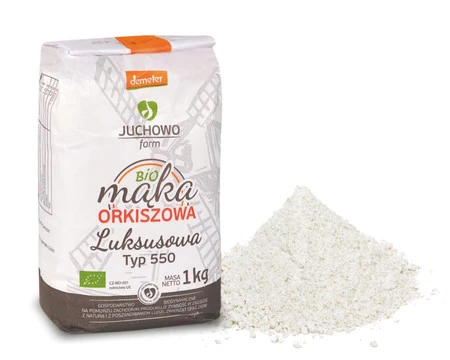 MĄKA ORKISZOWA LUKSUSOWA TYP 550 DEMETER BIO 1 kg - JUCHOWO