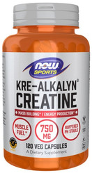 NOW Foods Kre-Alkalyn Creatine Kreatyna Monohydrat 120 kaps. vege