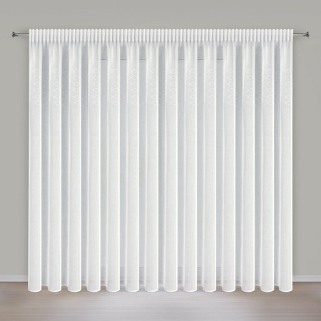 FIRANA GOTOWA KLEO NA TAŚMIE 345 X 260 CM BIAŁY