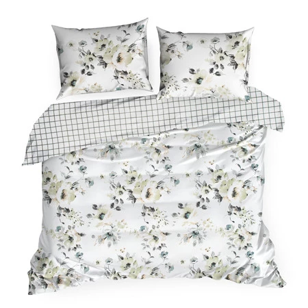 Komplet pościeli satynowej Spring 32, 220 x 200 cm, Biały