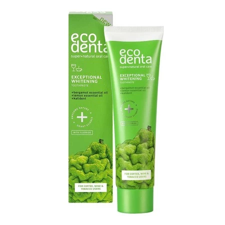 ECODENTA - WYBIELAJĄCA  PASTA DO ZĘBÓW z bergamotką, olejkiem z cytryny i kalidentem, 100 ml