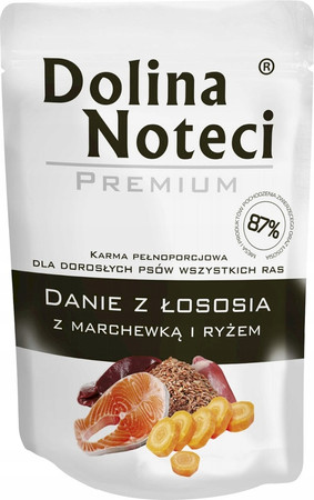 Dolina Noteci Małe Rasy – Danie Łosoś z Marchewką i Ryżem 100g