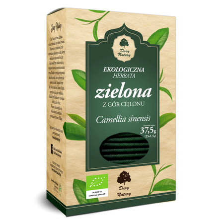 Dary Natury − Herbata zielona Eko − 25 x 1.5 g