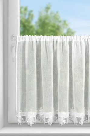 FIRANA GOTOWA SOPHIA 150 X 30 CM BIAŁY