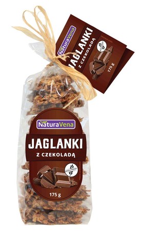 NATURAVENA CIASTKA JAGLANKI Z CZEKOLADĄ BEZGLUTENOWE 175g