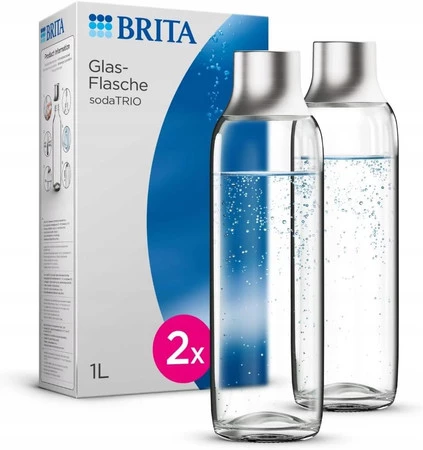 Brita Soda TRIO - butelka wymienna SZKLANA 2 szt.