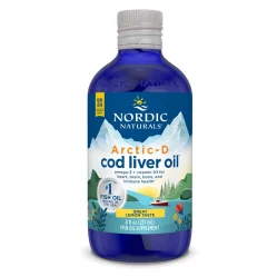 Nordic Naturals Arctic-D Cod Liver Oil Omega 3 kwasy tłuszczowe EPA i DHA + Witamina D 237 ml