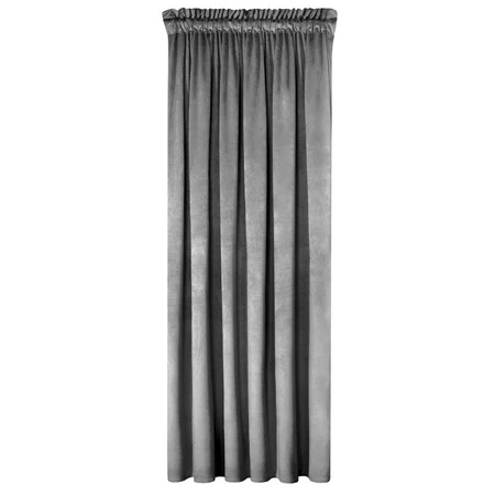 ZASŁONA GOTOWA MELANIE NA TAŚMIE 140 X 270 CM STALOWY