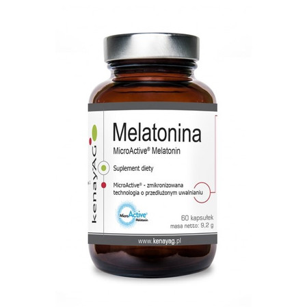 KENAY Melatonina MicroActive® na wsparcie zasypiania i prawidłowego rytmu snu 60 kaps.