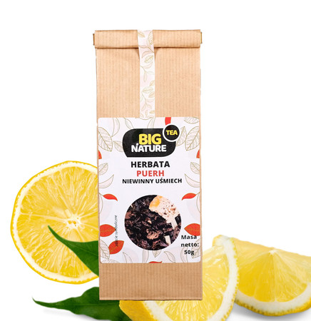 Herbata PUERH NIEWINNY UŚMIECH 50g