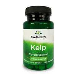 Swanson Kelp 225 mcg na wsparcie pracę tarczycy 100 tabl.