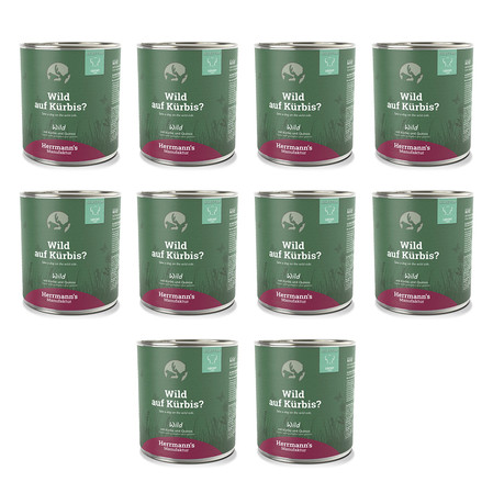 Zestaw 10x HERRMANN'S Selection Light Dog Wild - dziczyzna z dynią (800g)