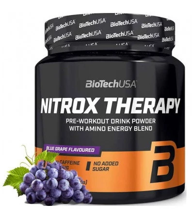 BioTech USA Nitrox Therapy przedtreningówka 340g smak winogrona
